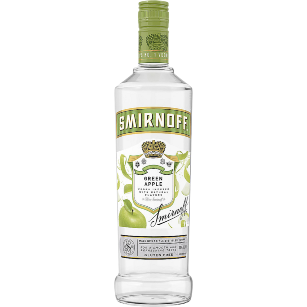 Smirnoff Apple Flavored Vodka Green Apple