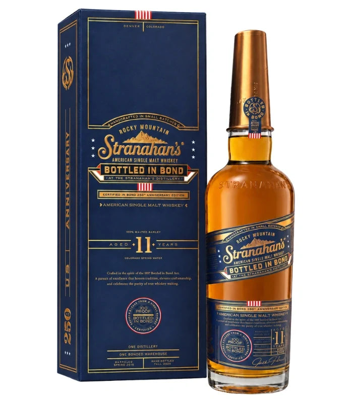 Stranahan's 11 Year Bottled-In-Bond 250th Anniversary Edition American Single Malt Whiskey