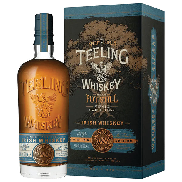 Teeling "Wonders Of Wood" Third Edition Virgin Swedish Oak Pot Still Irish Whiskey 700ml