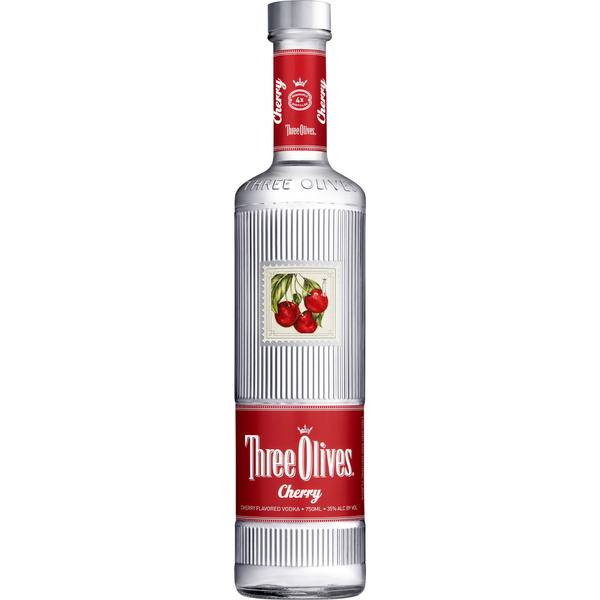 Three Olives Cherry Vodka | Premium English Wheat Flavored Vodka