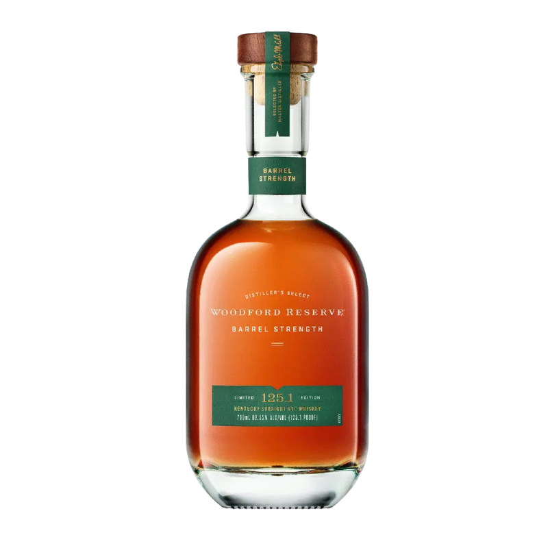 Woodford Reserve Barrel Strength Rye Whiskey 125.1 Proof 2025 Release 750ml