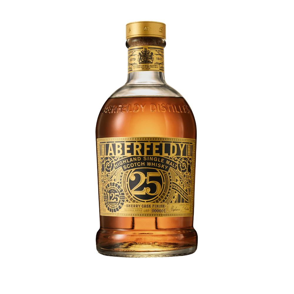 Aberfeldy 25 Year Old Single Malt Scotch Whisky 125th Anniversary Limited Edition Sherry Cask Finish