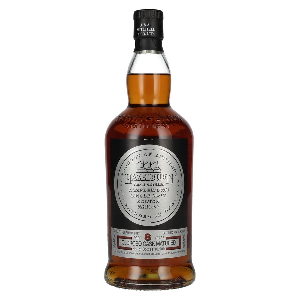 Hazelburn 8 Years Old Oloroso Cask Matured Campbeltown Single Malt Scotch Whisky