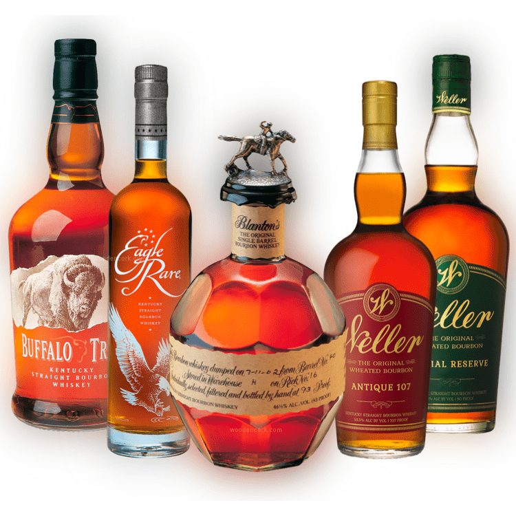 Blanton's, Eagle Rare, Buffalo Trace, Weller 107 & Special Reserve Premium Bourbon Collection Bundle