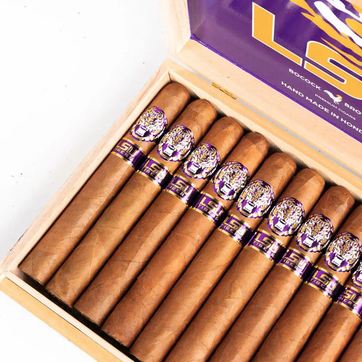 Bocock Brothers LSU TIGERS Habano Wrapper Toro Cigar by CigarBros