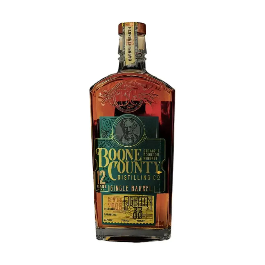 Boone County 12 Year Cask Strength Bourbon BO546 121.76 Proof Liquor Barn Series 2 Barrel 3 Bourbon Whiskey