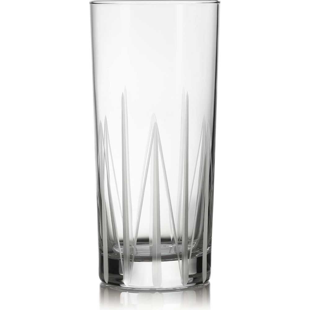 Libbey Cut Cocktails Structure Tumbler Glasses, 15.75-ounce, Set of 4