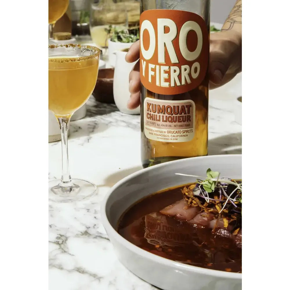 Brucato Amaro Oro Y Fierro Kumquat Chili Liqueur 700ml Brucato Spirits