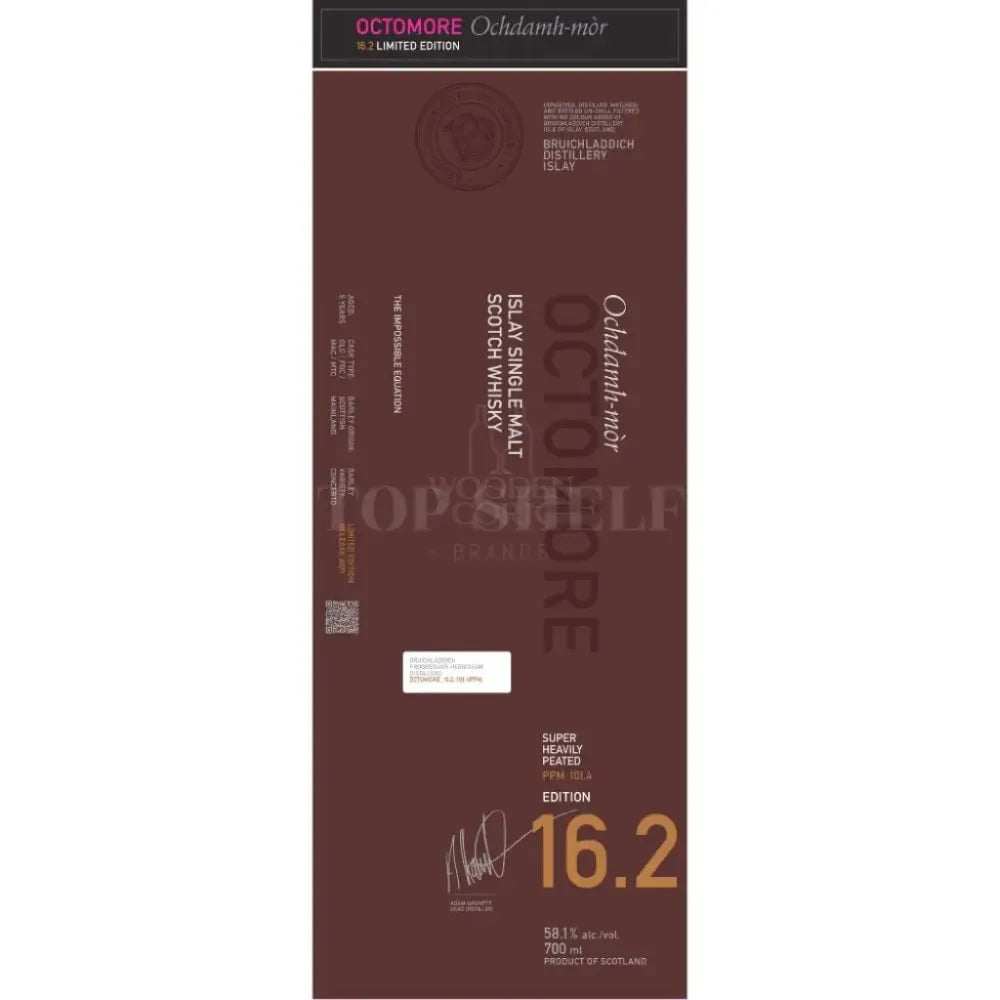 Bruichladdich Octomore Edition 16.2 Scotch Whisky Scotch