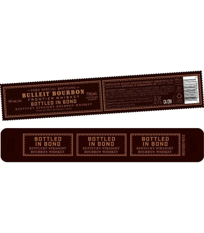 Bulleit Bottled In Bond Straight Bourbon 750ml