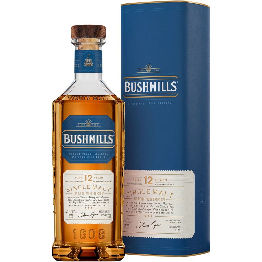 Bushmills Irish Single Malt 12 Year Whiskey