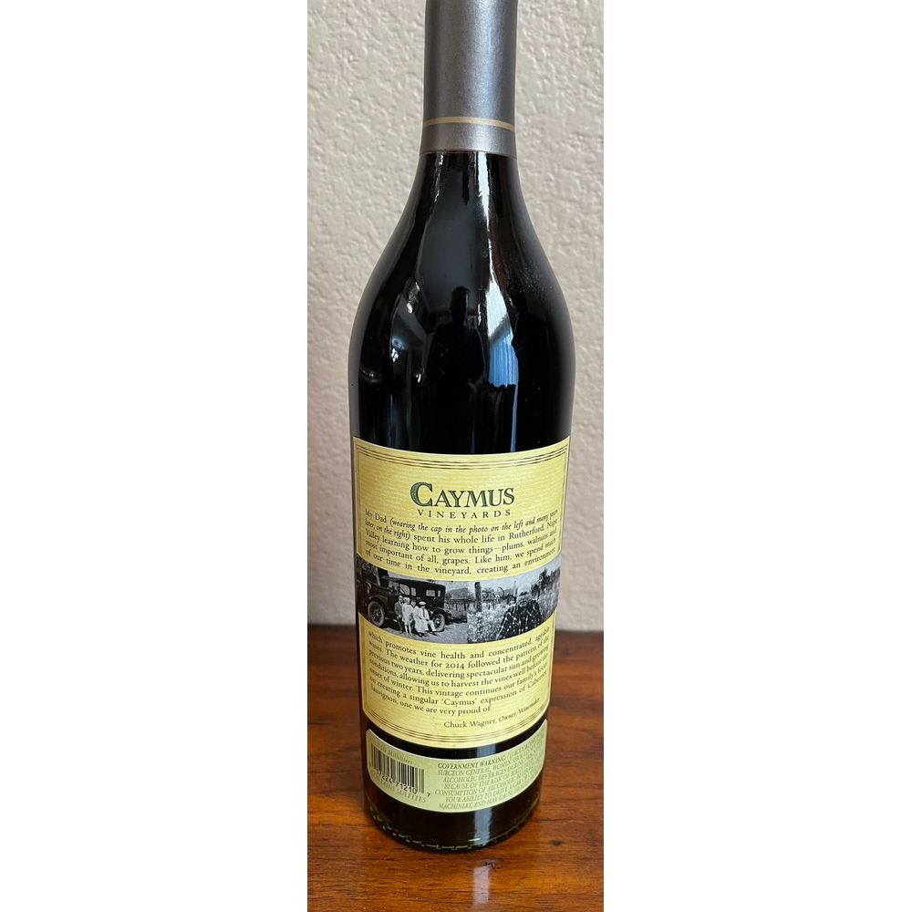 Caymus Vineyards Napa Valley Cabernet Sauvignon Vintage 2015