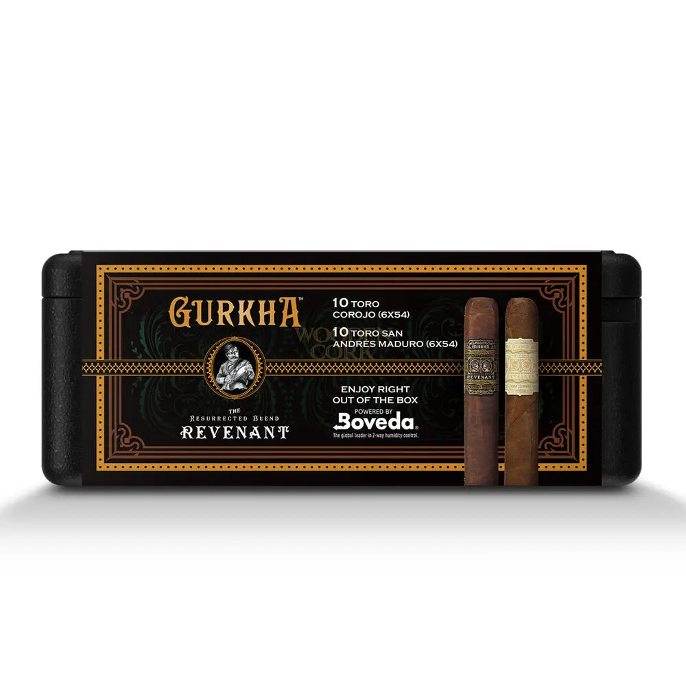 Cigarbros X Gurkha 20 Premium Cigars Set + Personal Humidor By