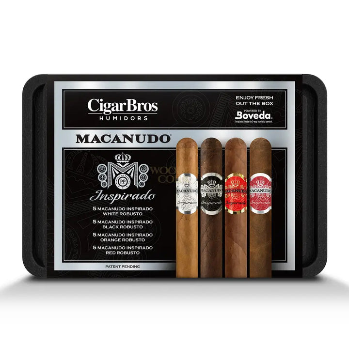 Cigarbros X Macanudo 20 Premium Cigars Set + Personal Humidor By