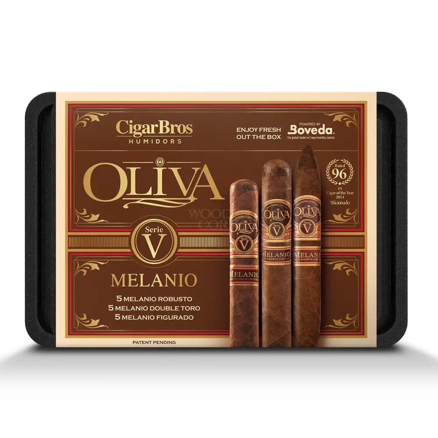 Cigarbros X Oliva Serie V 15 Premium Cigars Set + Personal Humidor By