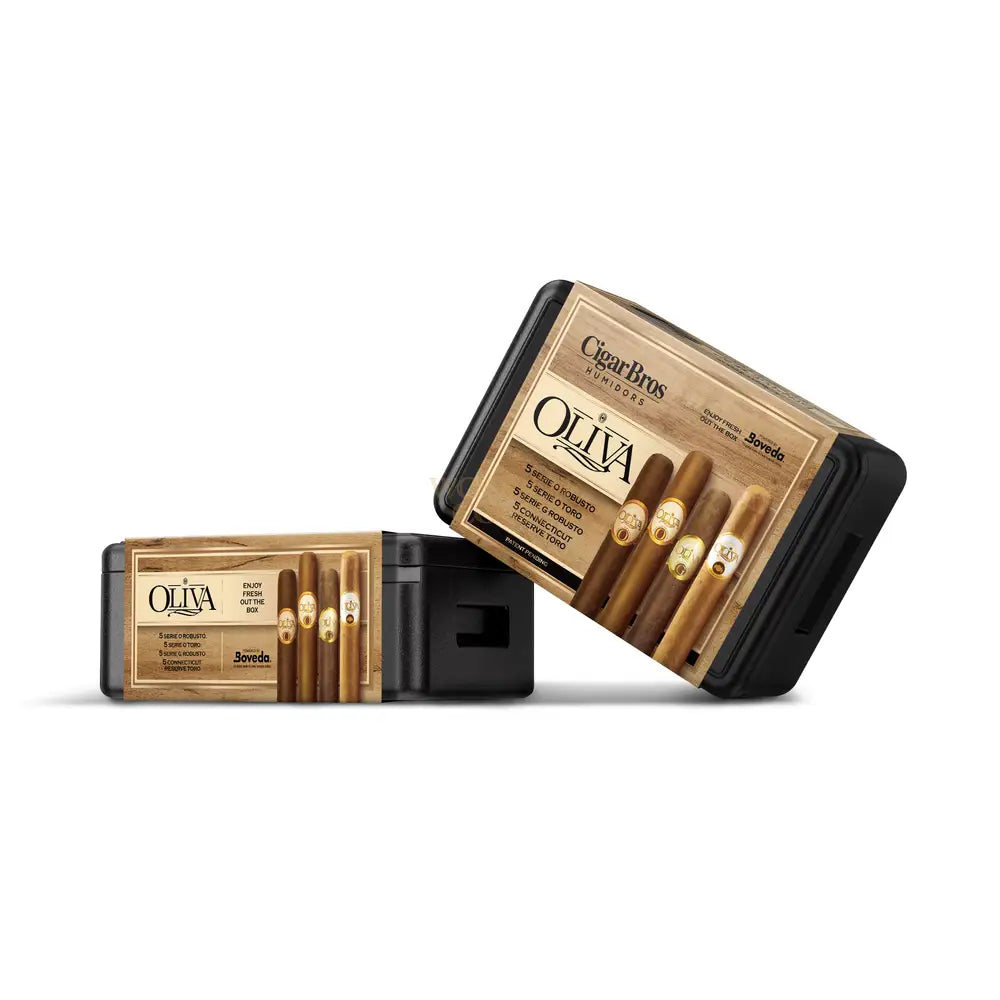 Cigarbros X Oliva Variety 20 Premium Cigars Set + Personal Humidor By