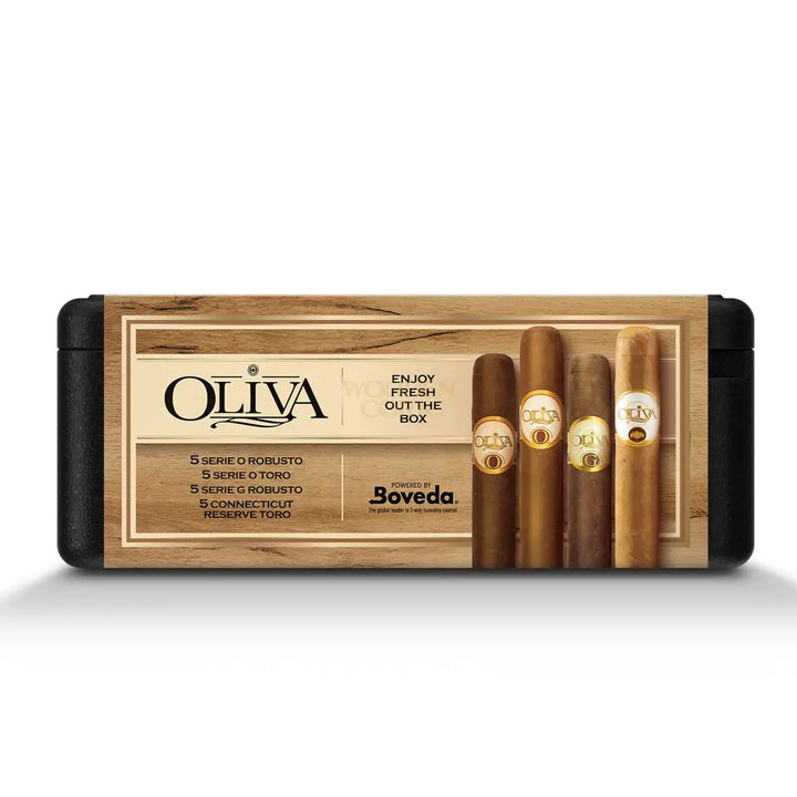 Cigarbros X Oliva Variety 20 Premium Cigars Set + Personal Humidor By