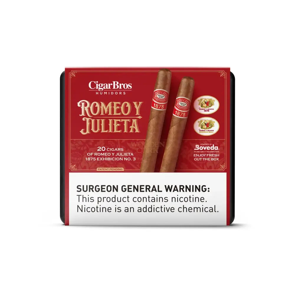 Cigarbros X Romeo Y Julieta Premium Cigars Set + Personal Humidor By 20X Exhibicion No. 3