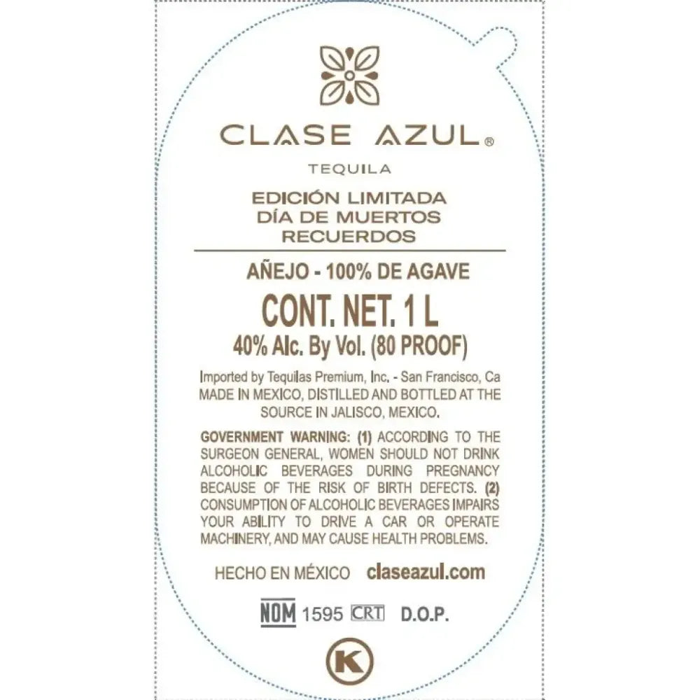 Clase Azul Tequila Día de los Muertos Limited Edition Recuerdos 2025 Tequila