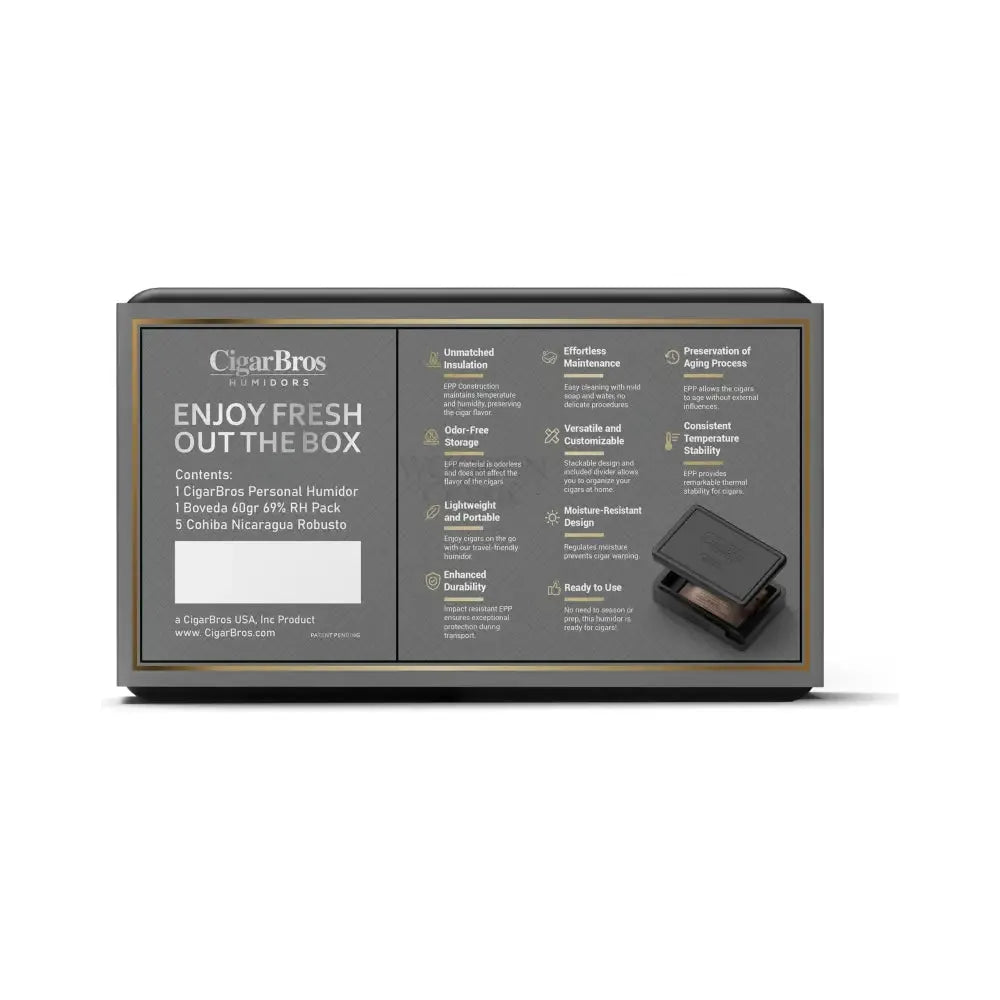 Cohiba Nicaruga Premium Cigars Set + Personal Humidor by CigarBros Cigars