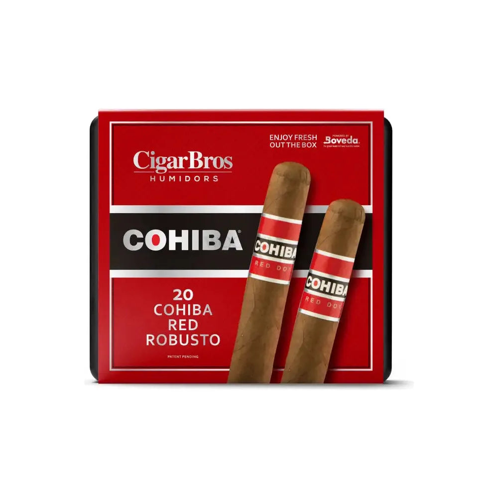 Cohiba Red Premium Cigars Set + Personal Humidor by CigarBros 20ct Cohiba Red Robusto + 9% Discount + FREE Humidor