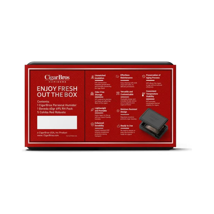 Cohiba Red Premium Cigars Set + Personal Humidor by CigarBros Cigars