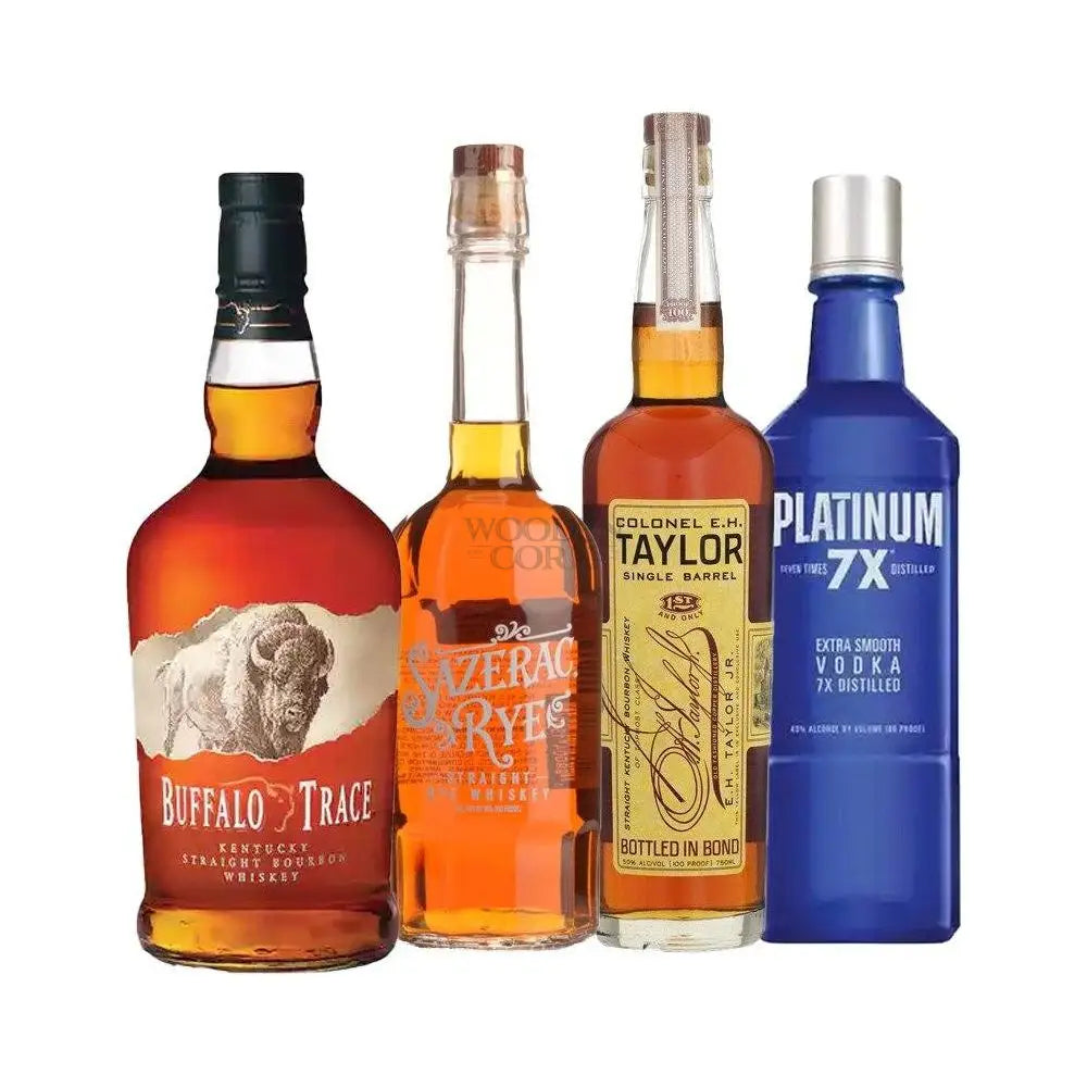 Colonel E.h. Taylor Single Barrel & Sazerac Rye Ultimate Spirits Bundle With Buffalo Trace Bourbon