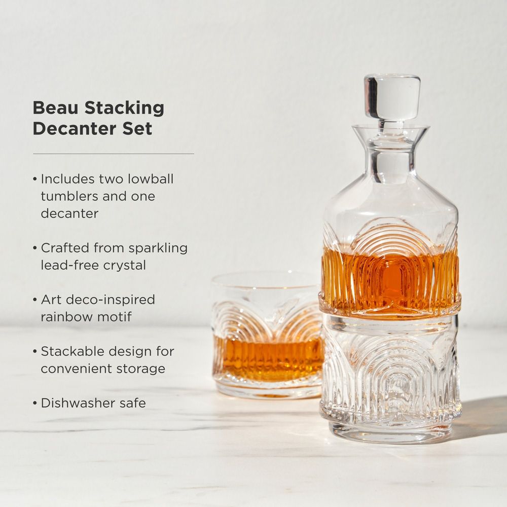 Beau Stacking Decanter Set