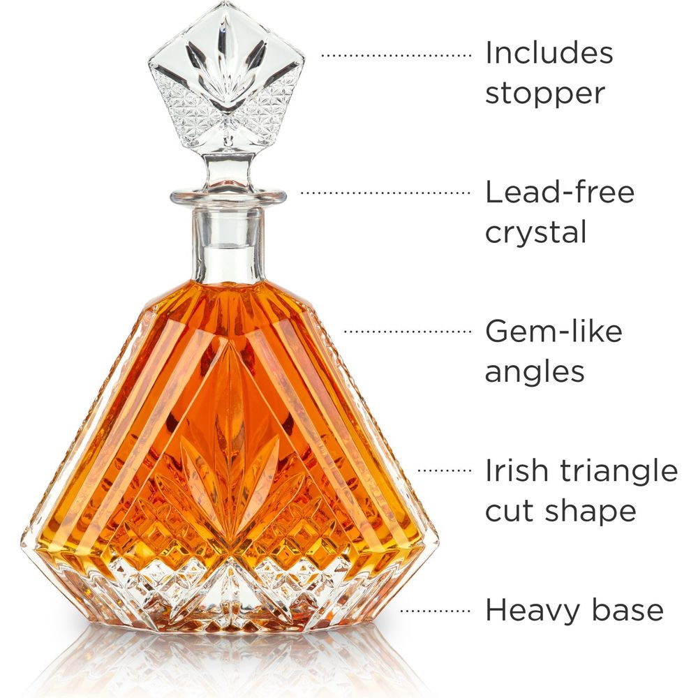 Admiral Crystal Irish Cut Whiskey Decanter