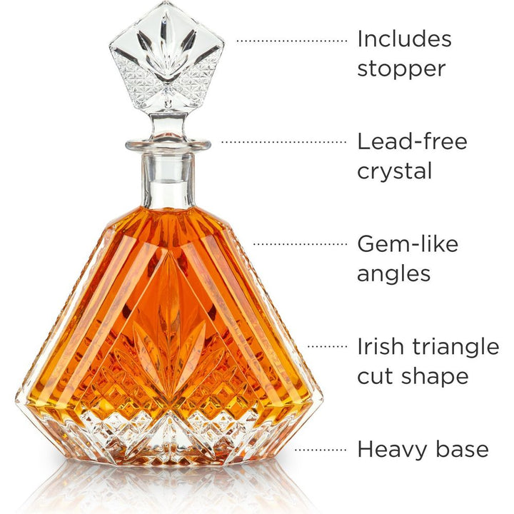 Admiral Crystal Irish Cut Whiskey Decanter