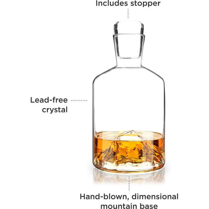 Mountain Crystal Liquor Decanter