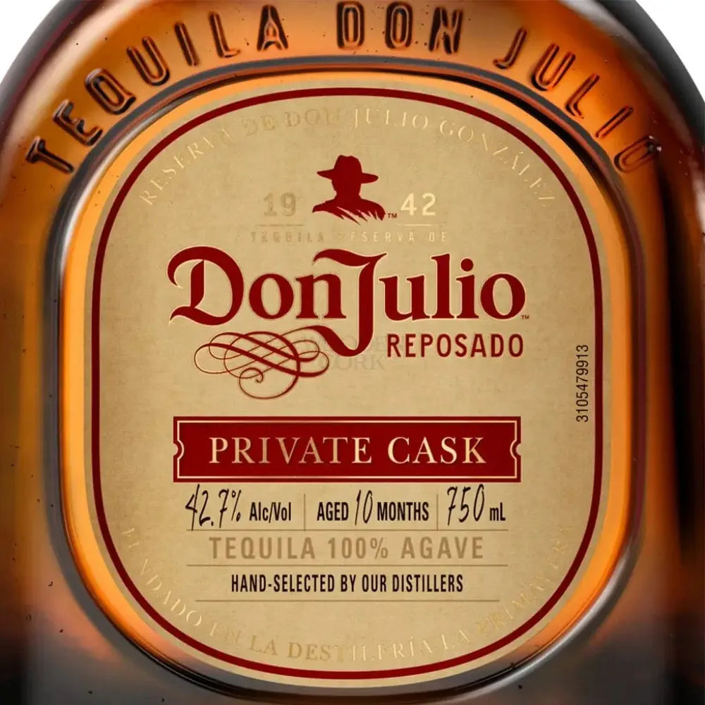 Don Julio Private Cask Reposado Tequila 85.4 Proof Selected by Wooden Cork Tequila