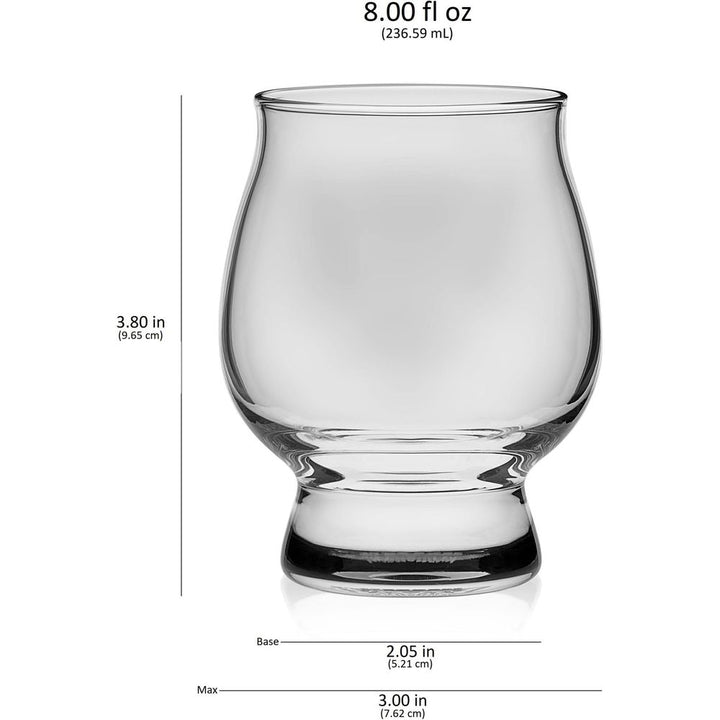 Libbey Signature Kentucky Bourbon Trail Whiskey Glasses, 8-ounce, Set of 4