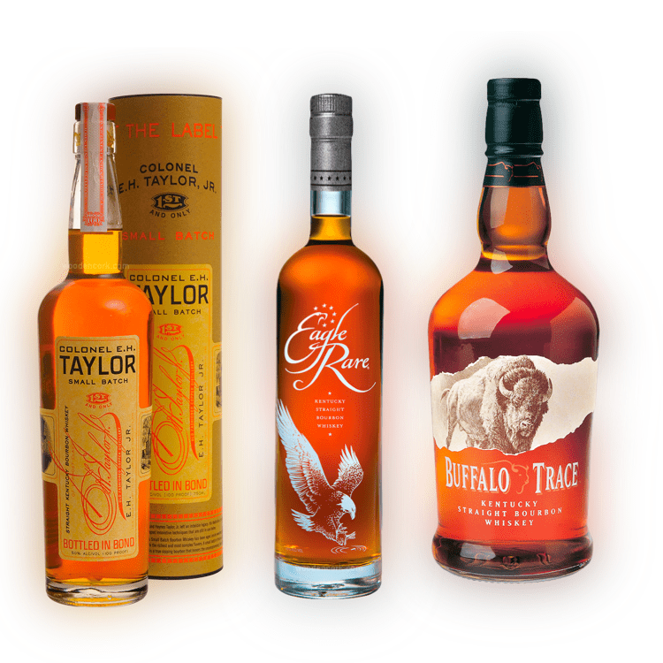 E.H. Taylor Small Batch, Eagle Rare, & Buffalo Trace Bundle