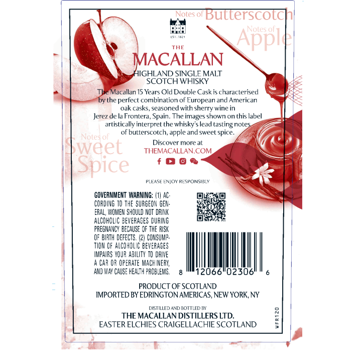 The Macallan 15 Year Old Double Cask