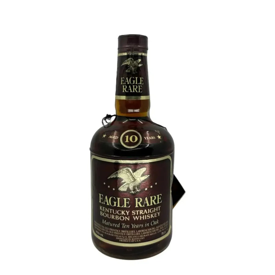 Eagle Rare 90 Proof 10 Year Kentucky Straight Bourbon (1986 Release) Lawrenceberg Old Prentice Bottle Whiskey