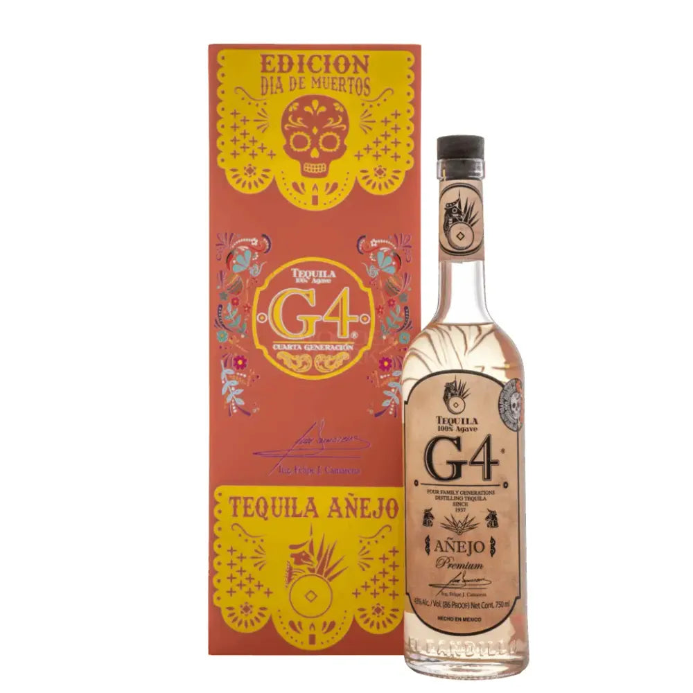 G4 Añejo de Madera Día de Muertos 2025 Special Edition Orange Tequila
