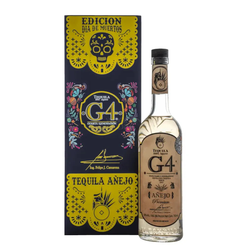 G4 Añejo de Madera Día de Muertos 2025 Special Edition Purple Tequila