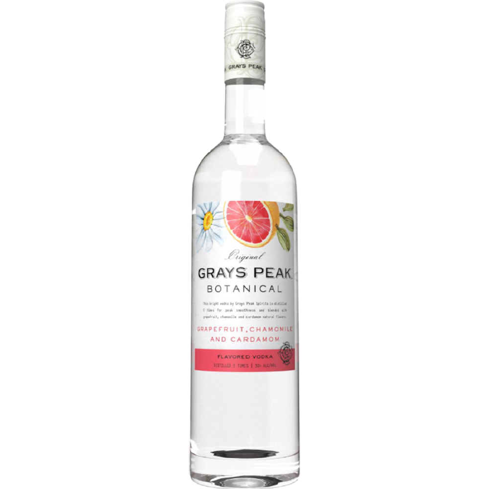 Grays Peak Grapefrrot Cham Card Vodka