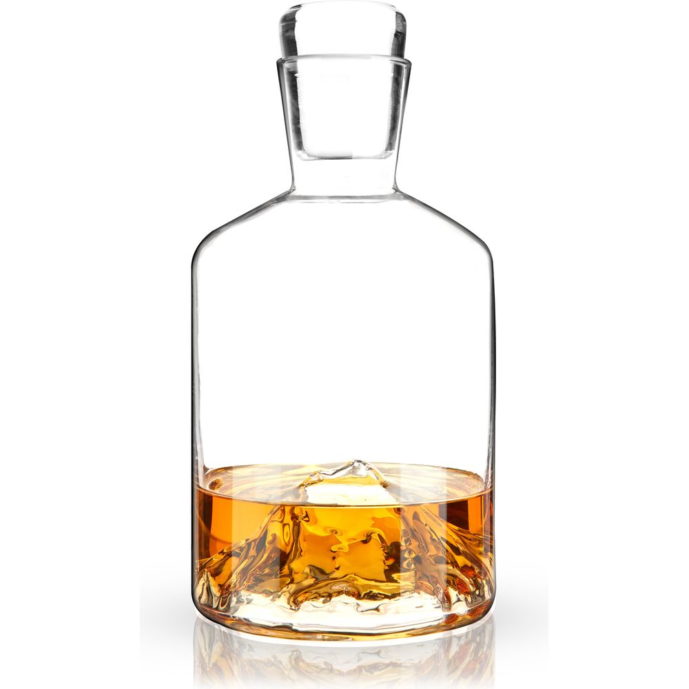 Pacific Northwest Mountain Themed Crystal Liquor Decanter - Thumbnail 2