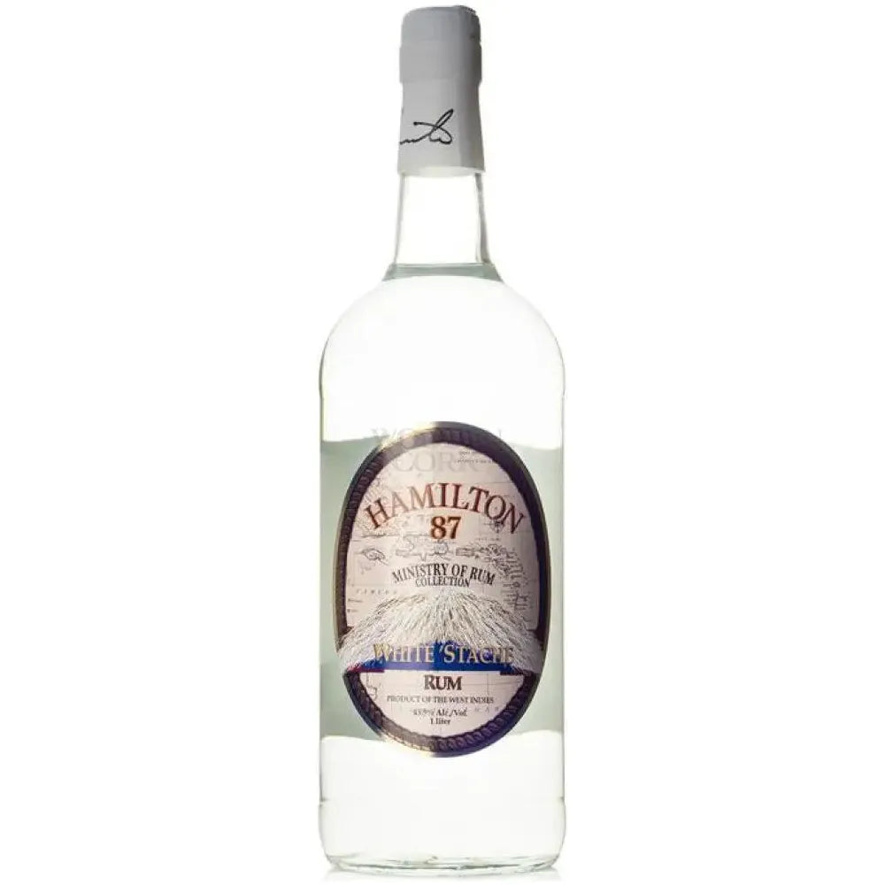 Hamilton 87 White 'Stache Rum - Available at Wooden Cork