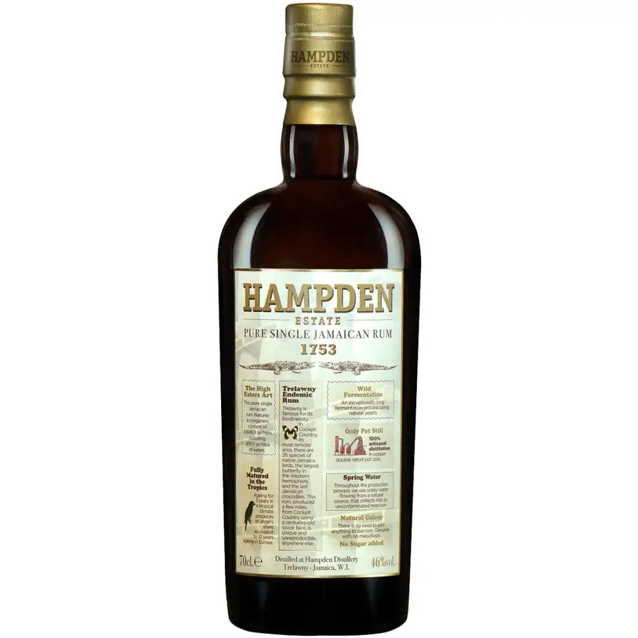 Hampden Estate 1753 Single Jamaican Rum Rum