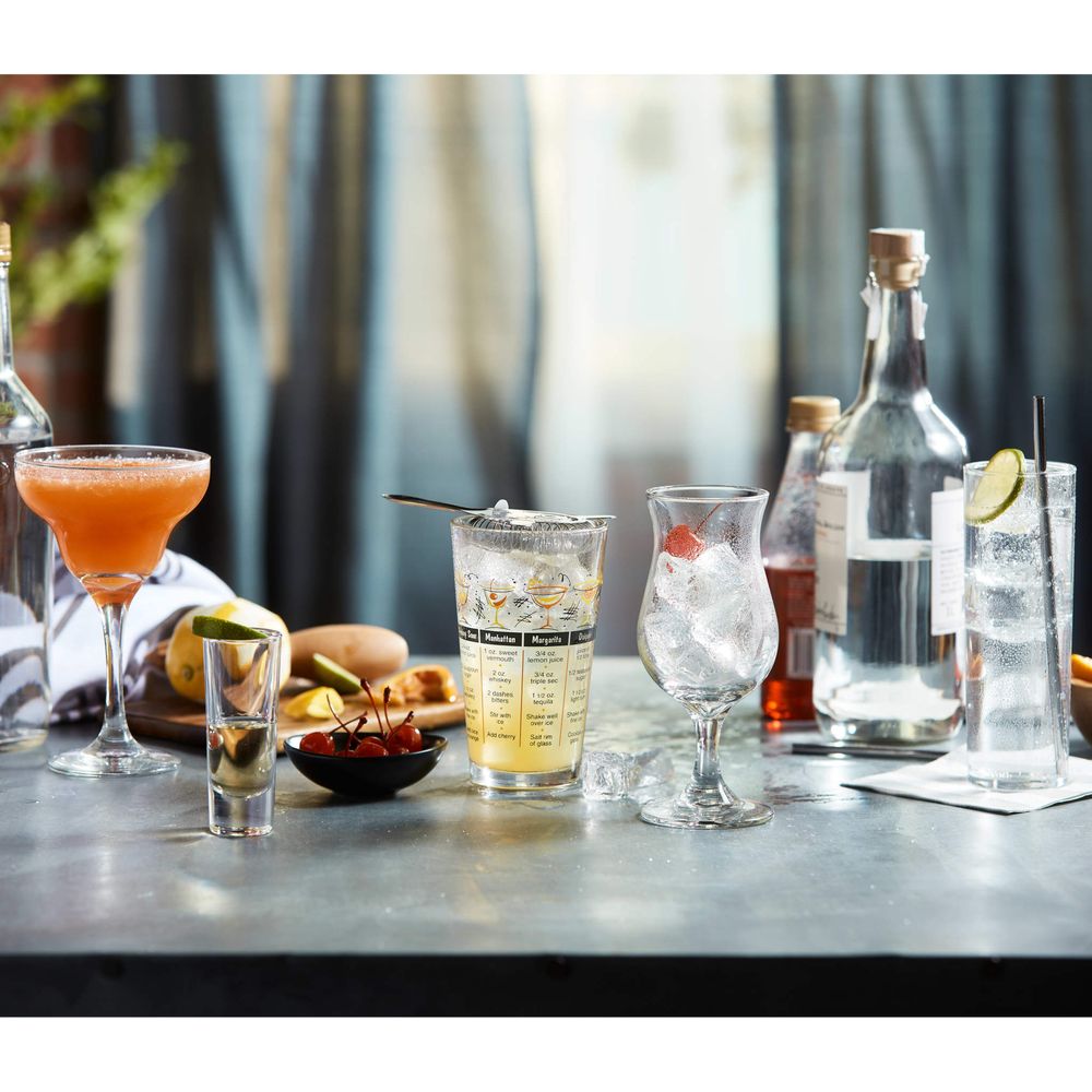 Libbey Mixologist 18-Piece Bar in a Box Cocktail Set – Wooden Cork