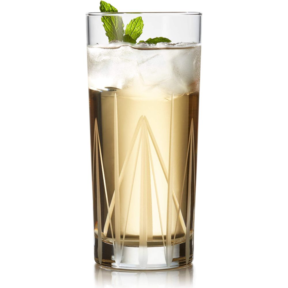 Libbey Cut Cocktails Structure Tumbler Glasses, 15.75-ounce, Set of 4 ...