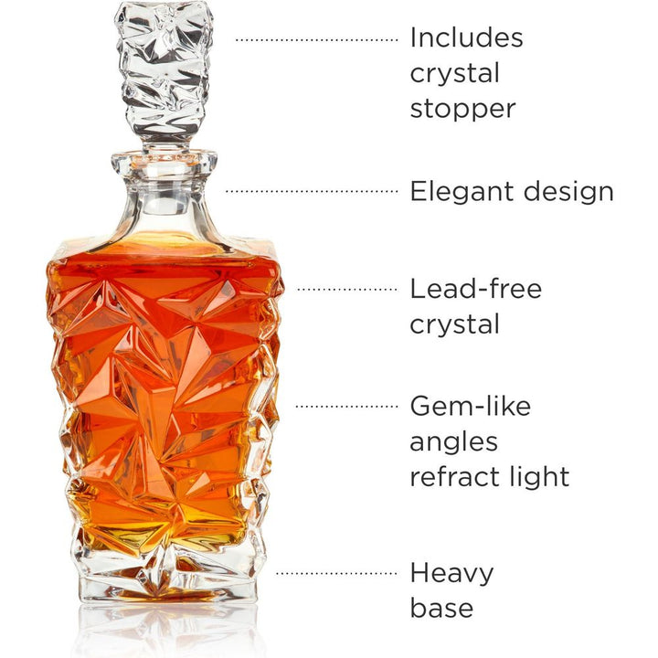 Prism Crystal Whiskey Decanter