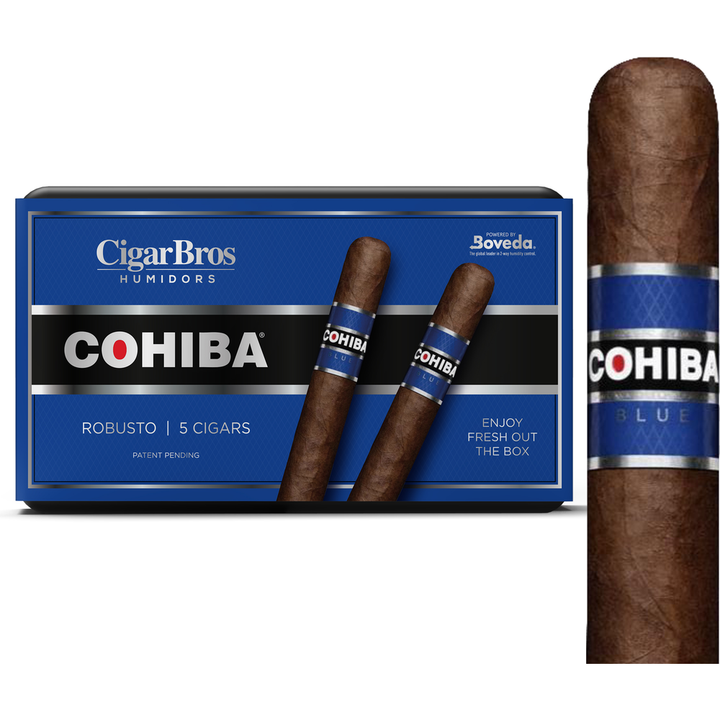 Cohiba Blue Premium Cigars Set + Personal Humidor by CigarBros