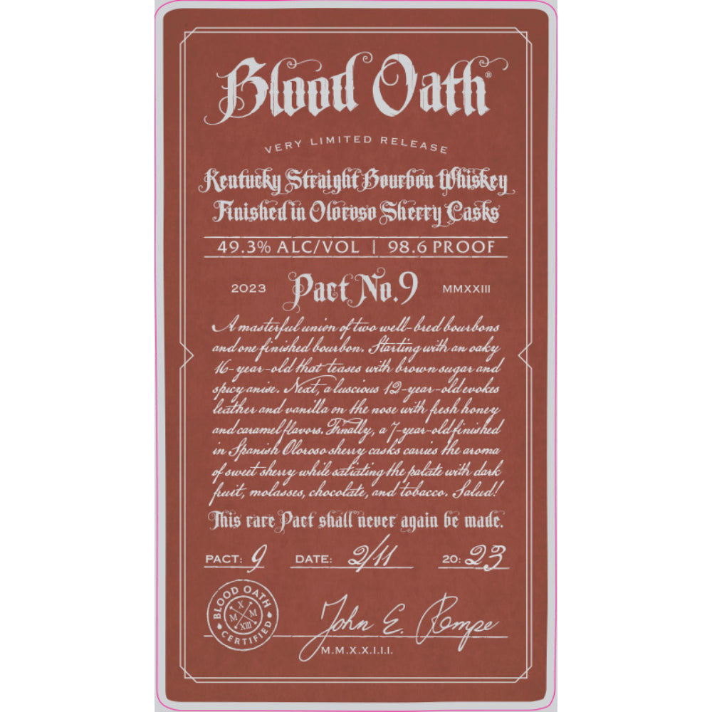 Blood Oath Pact No. 9 – Wooden Cork