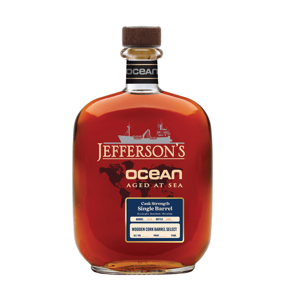 Jefferson's Ocean Aged at Sea Voyage 33 Cask Strength Single Barrel Pick by Wooden Cork