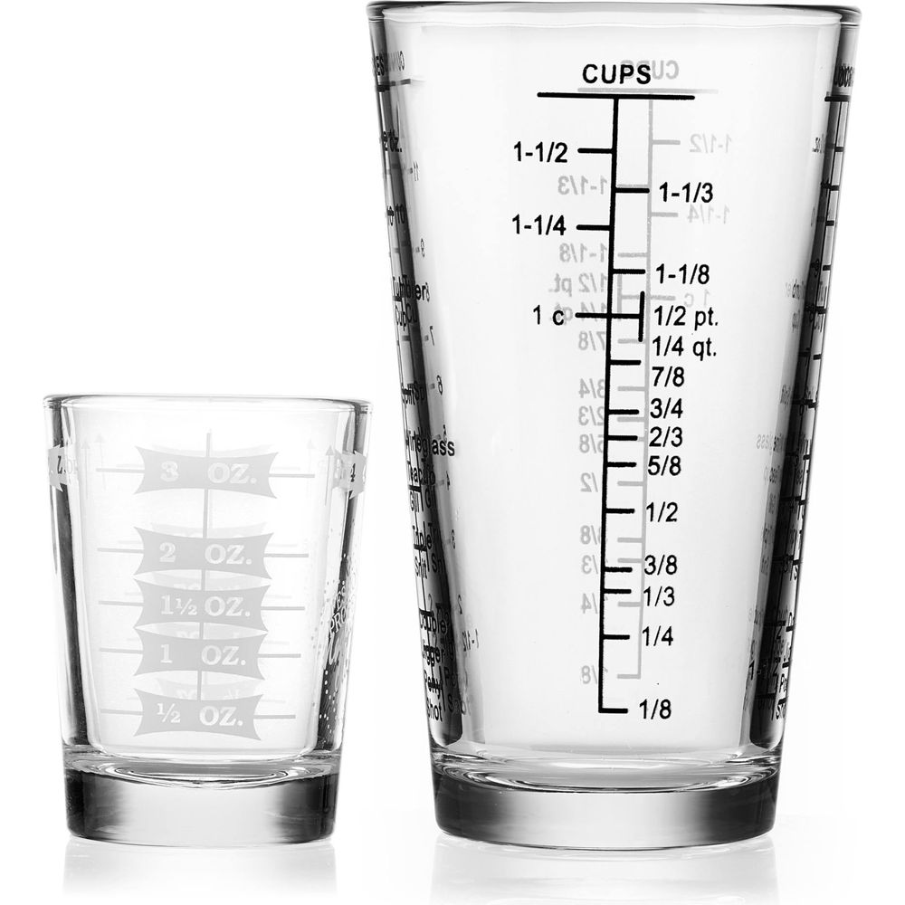 Libbey Mixologist Essentials 2-Piece Measuring Glass Set