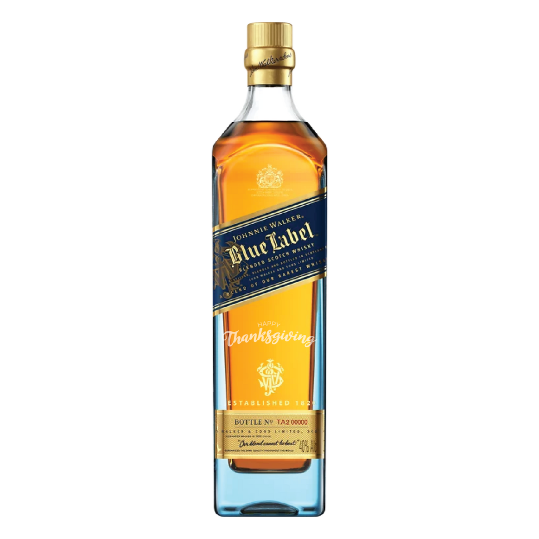 Johnnie Walker Blue Label – Engraved Thanksgiving Gift (750ml)